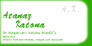 atanaz katona business card